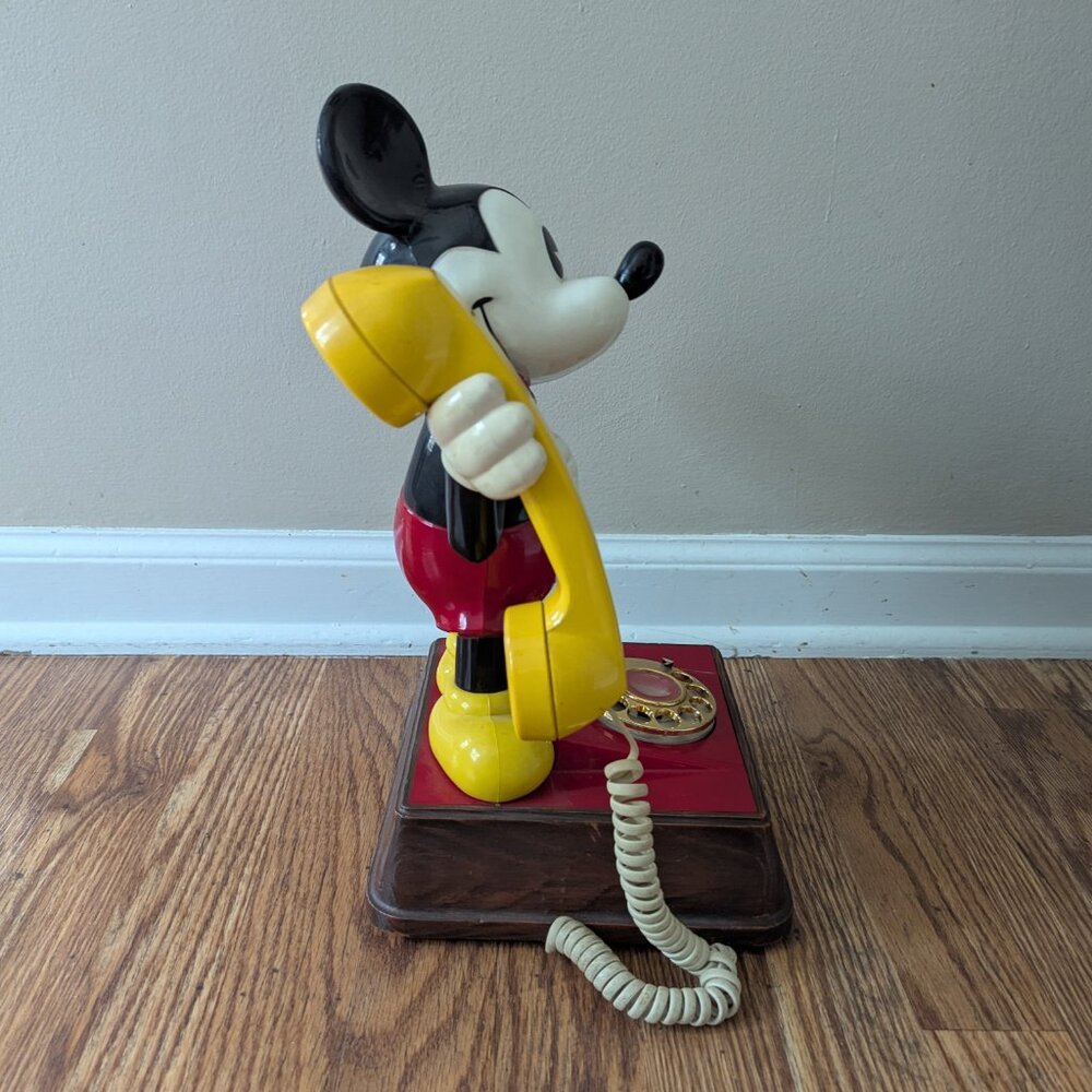 Vintage Disney Mickey Mouse Rotary Dial Landline Phone, 1970s - Picture 2 of 7